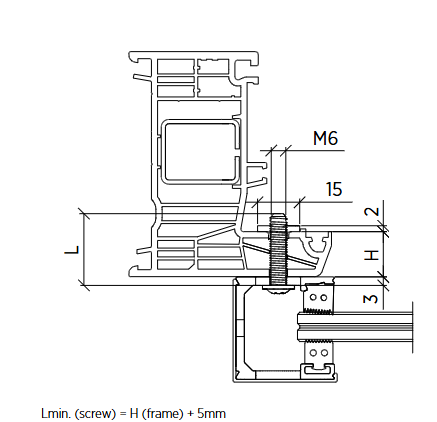 Mounting strips fixing screw - AISI 304