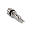 Glass adapter Ø50mm adjustable t(max)=25mm glass thickness 16.76-21.52mm, AISI 304 RAL structure (GLASS IS ADJUSTABLE WHEN ASSEMBLED)