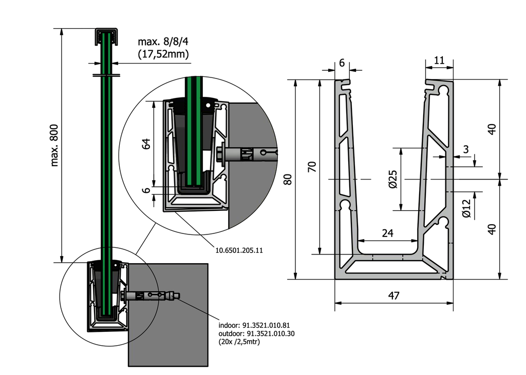 TL-6501 Glasprofil