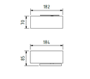 Swinger zelf-sluitend draaischarnier set glas 8-13mm max. deurgewicht 100kg voor binnen gebruik, rvs 304 RAL mat
