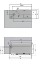 Swinger zelf-sluitend draaischarnier set glas 8-13mm max. deurgewicht 100kg voor binnen gebruik, rvs 304 RAL mat