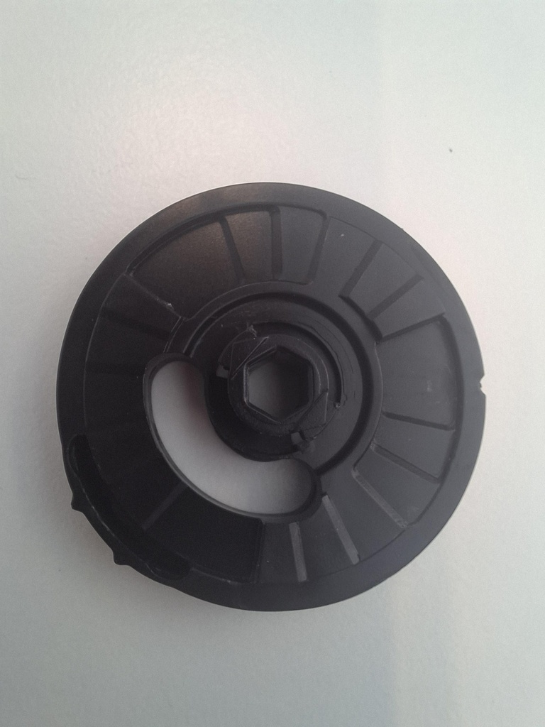 KRONOS, 2K instelring onderzijde plastic/rubber zwart