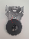 KRONOS, 2K instelring onderzijde plastic/rubber zwart