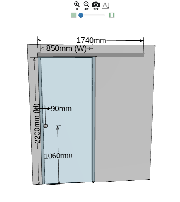INFINITYSLIDE 69kg deur set