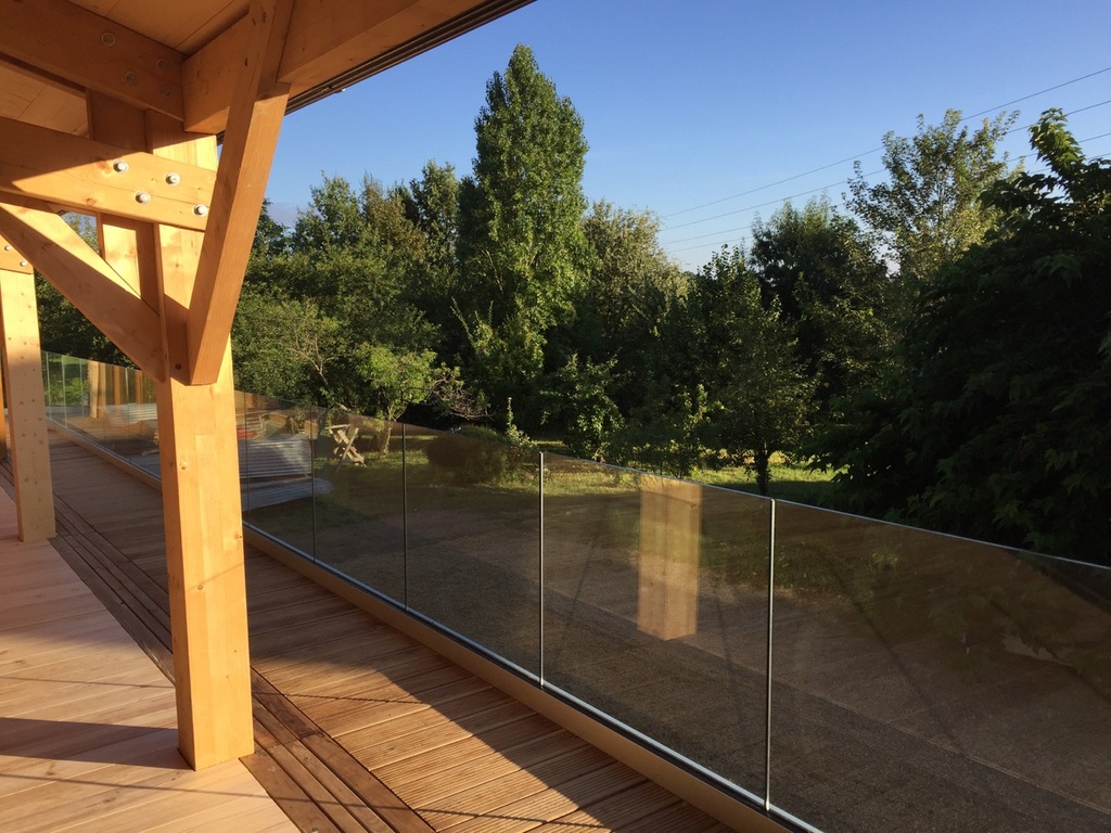 Glassbalustrade | Inspiration wooden balcony | TL6020 | Onlevel