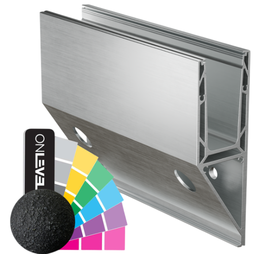 TF-3621 glass profile L=2500mm, aluminum RAL structure