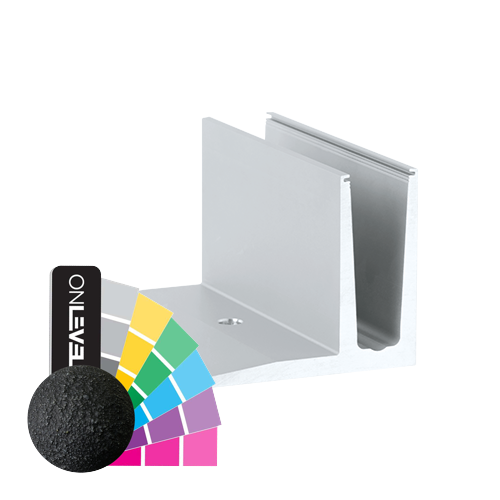 TL-3010 Glas profiel L=5000mm aluminium RAL (struct.)