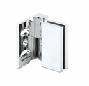 LIFT showerdoor hinge up/down glass-wall 90° right glass 8/10mm, brass chrome plated