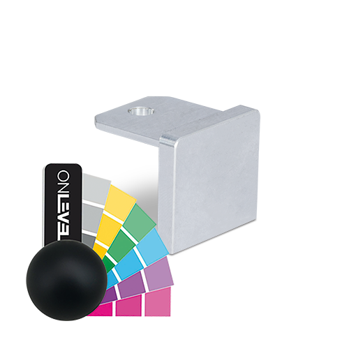 Embout d'extrémité plat U 26x23x2mm alum. RAL structuré