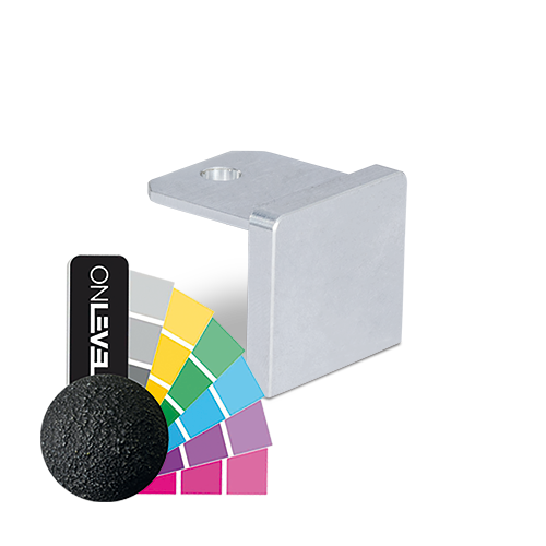 Endcap flat U-profile 26x23x2mm aluminum RAL mat