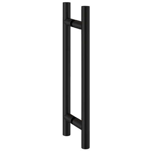 Handle bar set Ø25mm H=300mm, alum. jet black matt (RAL 9005)