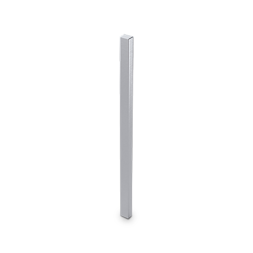 Grip bar set self sticking 15x10mm H=300mm, aluminum stainless steel look