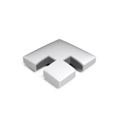 GUARDIAN OF THE UNIVERSE cornerpost endcap open 58x58mm, aluminum RAL struct.