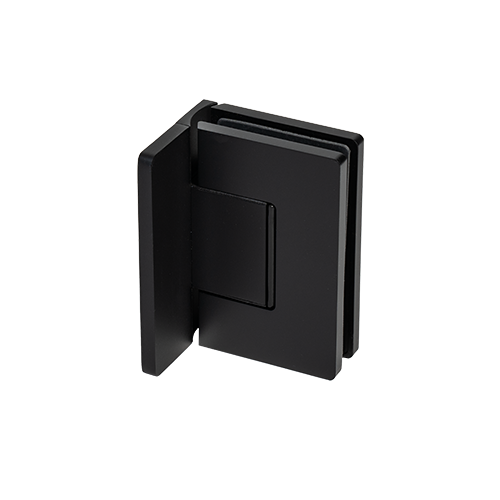 XTREME douchedeur zwenkscharnier glas-wand 90° met nul positie instelling voor glas 8/10mm, messing Stealth Black