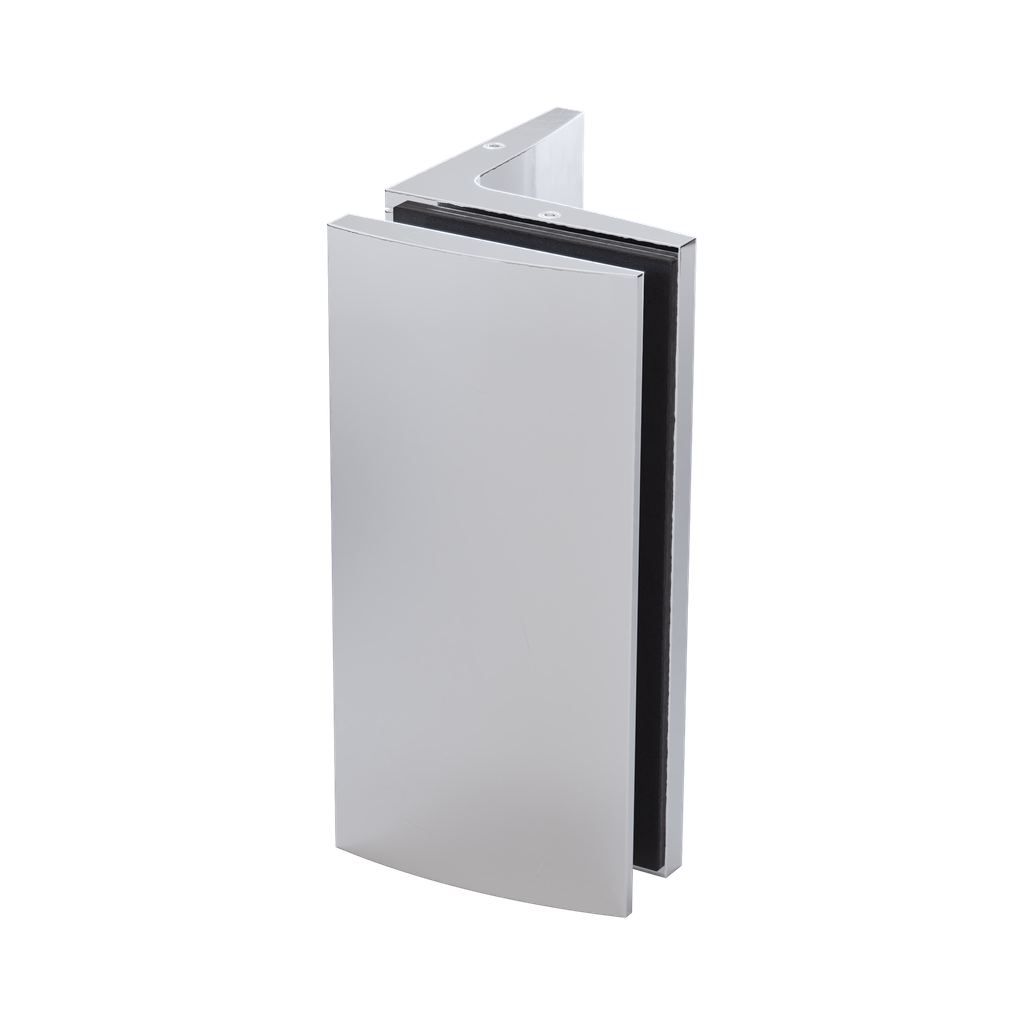 ZUPPA connector glass-wall 90° glass 8/10mm, brass chrome plated