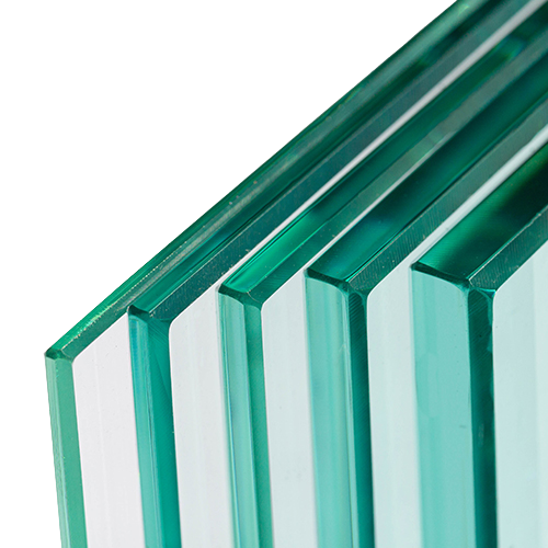 AIRFORCE glass panel 2400x1100mm Thickness 8/8/4 (17.52mm) heat-strengthened glass with Sentry foil all sides polished