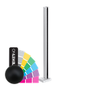 GUARDIAN OF THE UNIVERSE midden staander top open 58x58mm H=1100mm glas 10.76mm, alum. RAL mat
