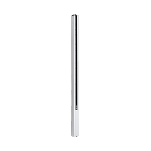 GUARDIAN OF THE UNIVERSE midpost side handrail 58x65mm H=1400mm glass 10.76mm, aluminum mill finish