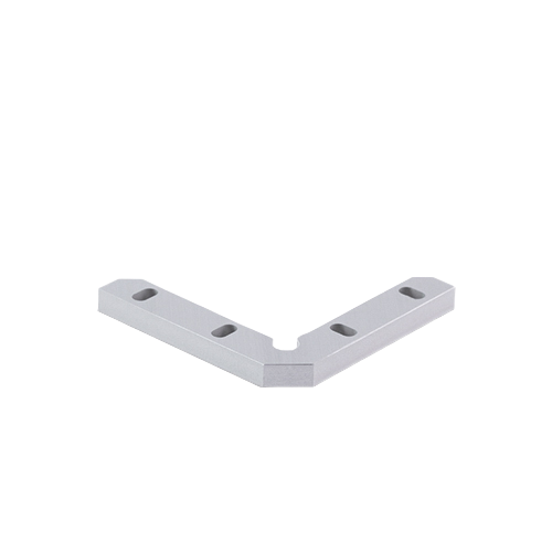 Smooth AR connector 90° for rectangular and oval handrails alum. natural anodized