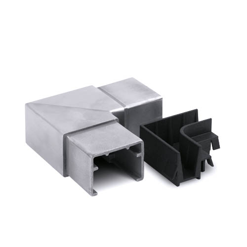 LAZORTRACK 90° binnenhoek 40x30x1mm rvs 316 geborsteld