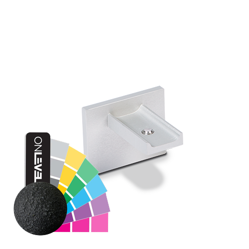 LAZORTRACK wall handrail 42x34mm Endcap, aluminum RAL struct.