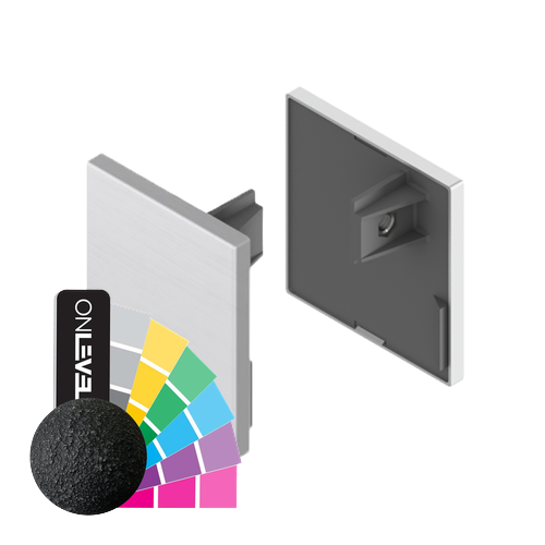 INFINITYSLIDE 69kg endcap 1xL/1xR width 70mm, aluminum RAL struct.