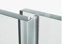 SunView wind protection profile for glass 10mm L=3000mm, plastic