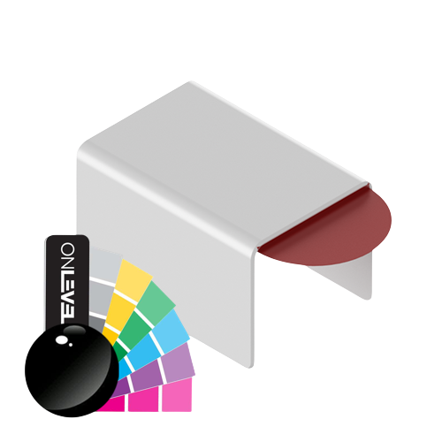 Couvercle de connexion U 26x20x2mm, aluminium RAL brillant