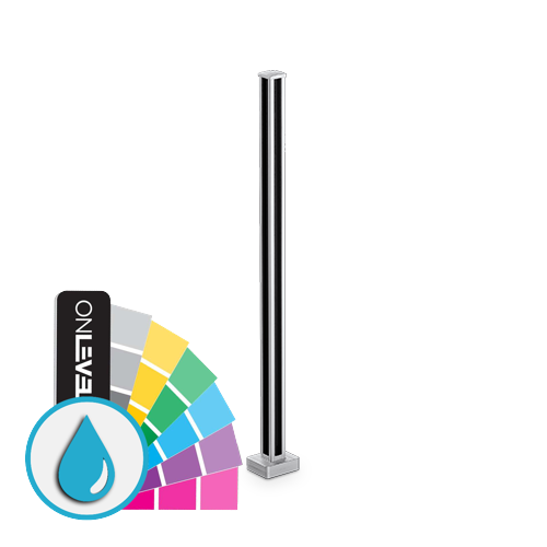 PIKASSO cornerpost 90° 50x50mm H=1100mm 10-13.52mm, aluminum ARMOR RAL