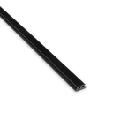 AIRFORCE Kunststoffprofil Vorderseite Glasstärke 10/10/4 (21.52mm) L=5000mm, Kunststoff schwarz