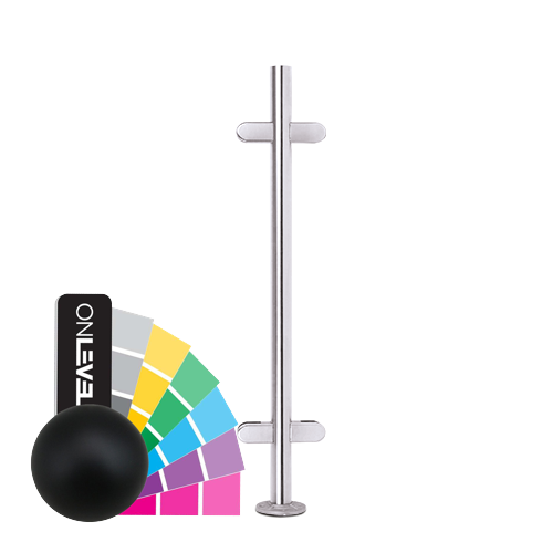 EMPIRE STATE POST top Ø42.4x2mm H=990mm centerpost KRONOS, AISI 304 RAL matt