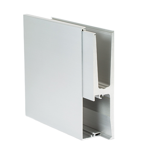 Glass profile with Covercap TL-3011 L=200mm, alum. natural anodized