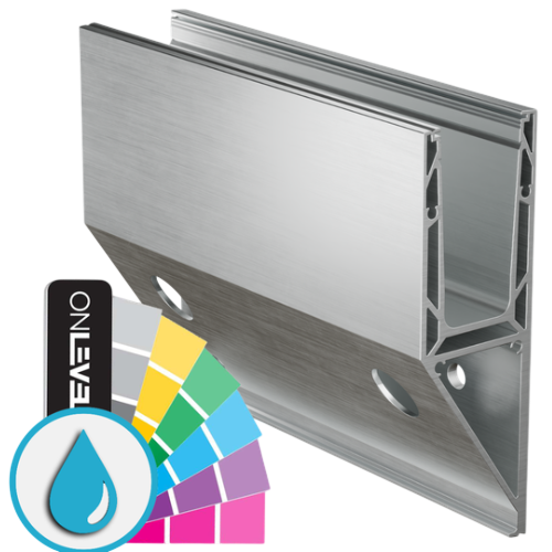 TF-3621 glass profile L=5000mm, aluminum ARMOR RAL