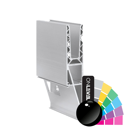 TL-3121 Glass profile  L=5000mm alum. RAL shiny
