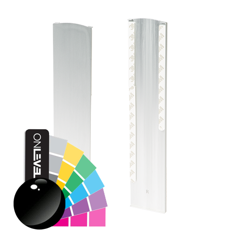 TL-3121 Endkappe rechts halbe Höhe Abdeckkappe Aluminium RAL glänzend