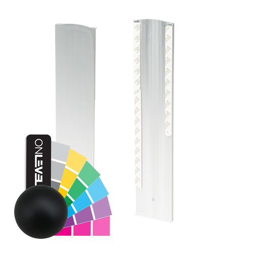 TL-3121 Endkappe rechts halbe Höhe Abdeckkappe Aluminium RAL matt
