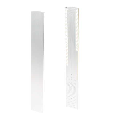 TL-3121 Endkappe rechts nur für niedrige Abdeckleiste Treppenaufgang Aluminium unbehandelt
