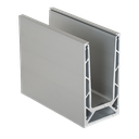 Glas profiel TL-6040, L=5000mm aluminium onbehandeld