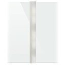 SKYFORCE-Top senter post inkl. gummiset for glass 12.76mm høyde 1100mm, alum. antrasittgrå matte (RAL 7016)