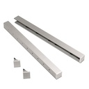 Skyforce-Side set incl. glass rubbers for glass 16.76/17.52/21.52mm height 1200mm, alum. anthr. grey (RAL 7016)