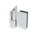 LIFT showerdoor hinge up/down glass-wall 90° left glass 8/10mm, brass chrome plated