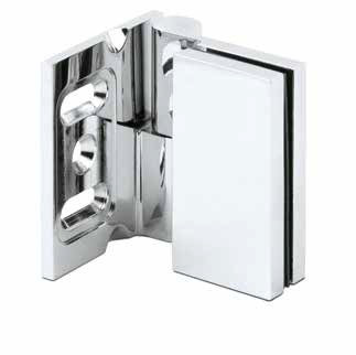 [23330009065] LIFT showerdoor hinge up/down glass-wall 90° left glass 8/10mm, brass chrome plated