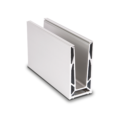[81608000011] Glasprofil TL-6080 L=200mm aluminium natur anodiserad