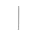 SMOOTH AR eind staander vierkant wandmontage 50x50mm H=1400mm glas 10.76mm, alum. nat. geanod.