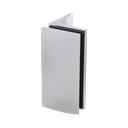 ZUPPA anslutare glas-vägg 90° glas 8/10mm, mässing förkromad
