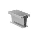 Concrete casting profile TL-1010 for finish with Top-Cover L=5000mm, alum. natural anodized