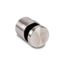 Glass adapter Ø50mm adjustable t=25-35mm glass thickness 16.76-21.52mm, AISI 316 satined (GLASS IS ADJUSTABLE WHEN ASSEMBLED)