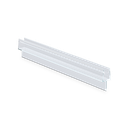 Duschtürdichtung mit kurzer Dichtlippe für Glas 8mm L=2200mm, Kunststoff transparent