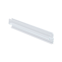 Duschtürdichtung mit 180° Frontanschlag für Glas 8mm L=2200mm, Kunststoff schwarz