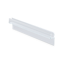 Duschtürdichtung mit 180° Frontanschlag lange Version für Glas 8mm L=2200mm, Kunststoff transparent